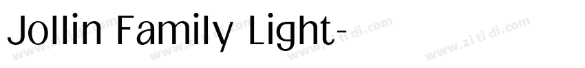 Jollin Family Light字体转换